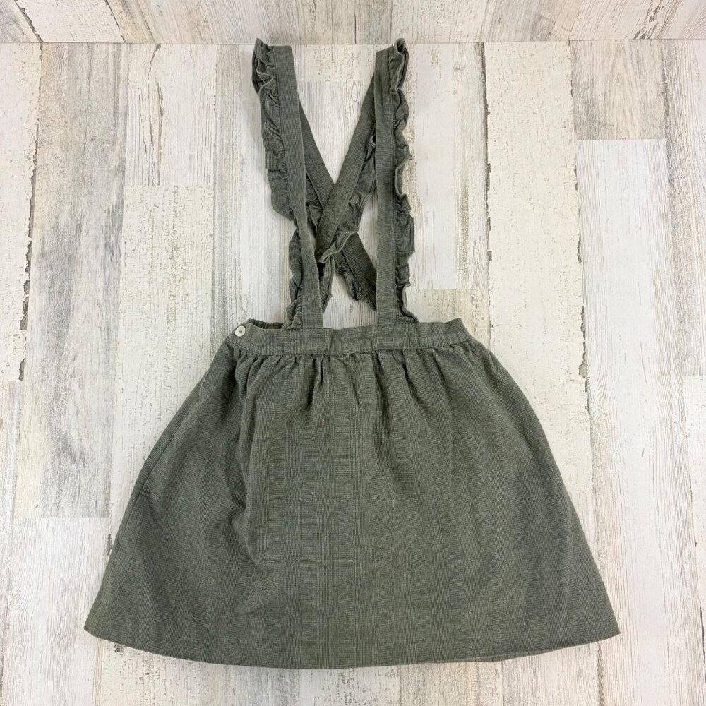 La Coqueta Green Pinafore Skirt Girls Sz 9